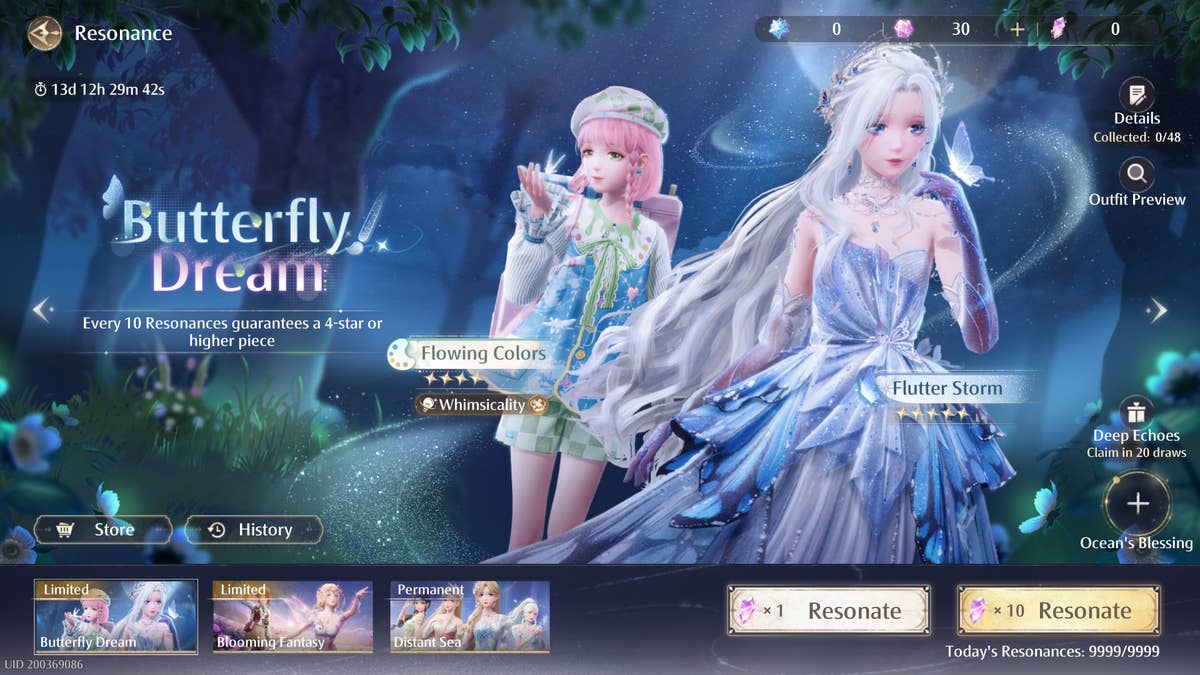 Infinity Nikki Banner - Butterfly Dream