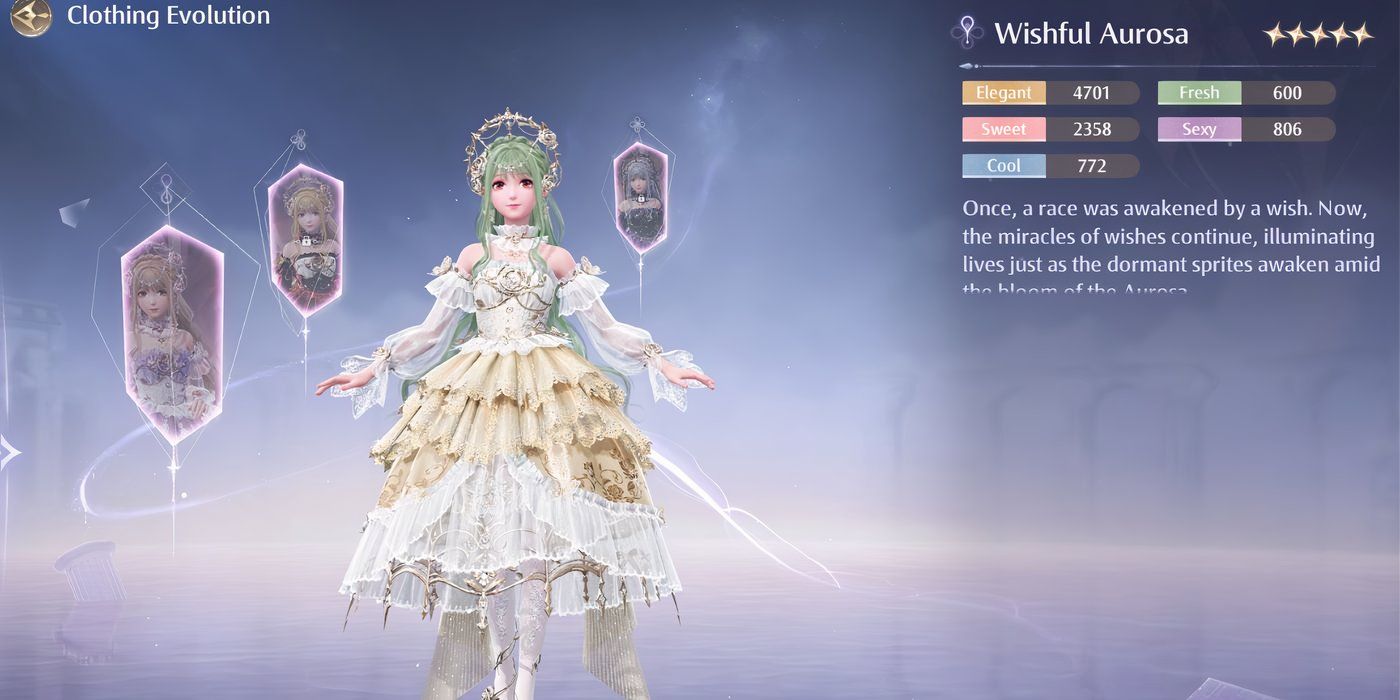 Wishful Aurosa Outfit in Infinity Nikki