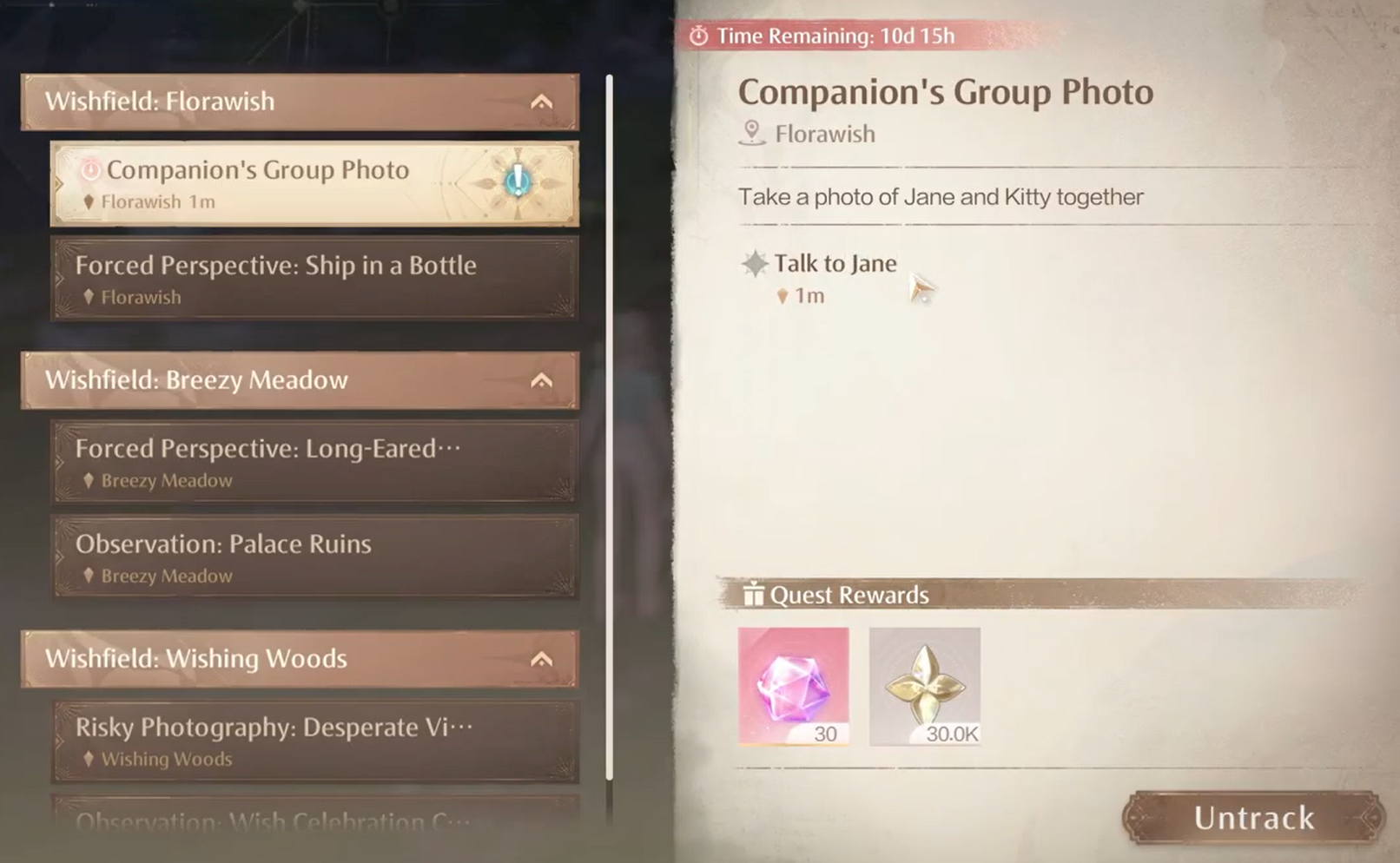 Companion's Group Photo in Infinity Nikki